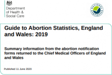 Guide to Abortion Statistics, England and Wales: 2019 :Summary information from the abortion notification forms returned to the Chief Medical Officers of England and Wales